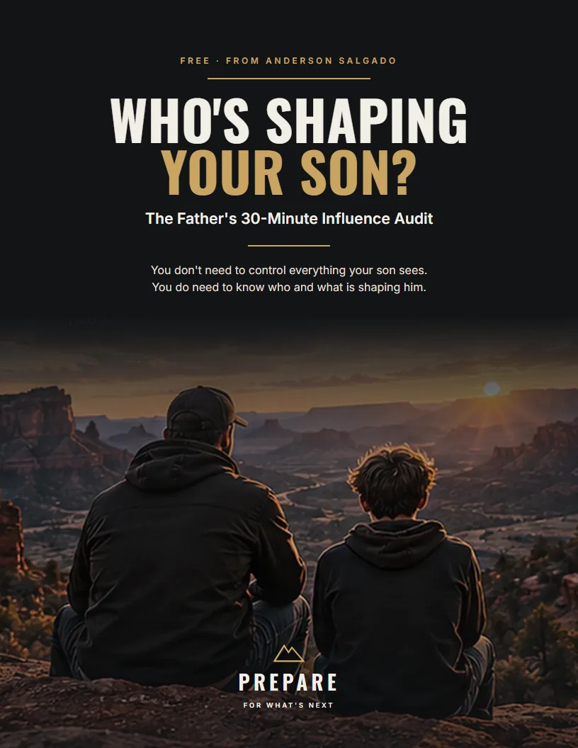 Cover of the workbook: Who's Shaping Your Son? The Father's 30-Minute Influence Audit